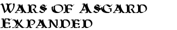 Wars of Asgard Expanded font