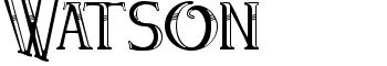 Watson font