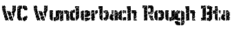 download WC Wunderbach Rough Bta font