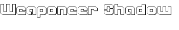 Weaponeer Shadow font