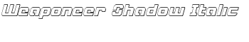 Weaponeer Shadow Italic font