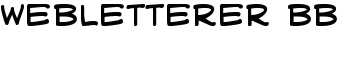 download WebLetterer BB font