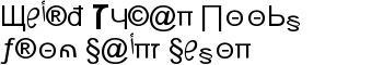 Weird Tucan Noobs from Saint Seson font