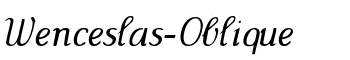 download Wenceslas-Oblique font