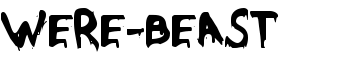 Were-Beast font