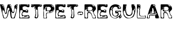 WetPet-Regular font