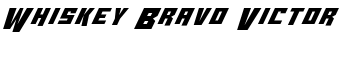 download Whiskey Bravo Victor font