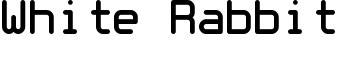 White Rabbit font