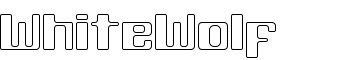 WhiteWolf font