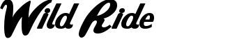 download Wild Ride font