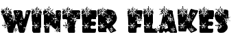 Winter flakes font