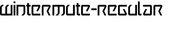 Wintermute-Regular font