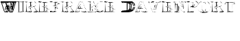 Wireframe-Davenport font