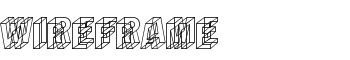 Wireframe font