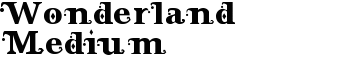 Wonderland Medium font