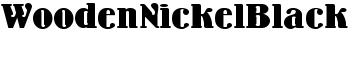 download WoodenNickelBlack font