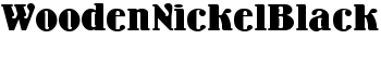 WoodenNickelBlack font