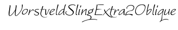 WorstveldSlingExtra2Oblique font