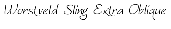 download Worstveld Sling Extra Oblique font