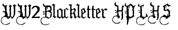 download WW2Blackletter HPLHS font