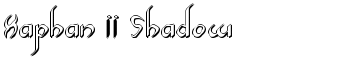 Xaphan II Shadow font