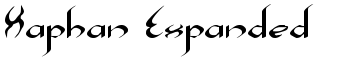 Xaphan Expanded font