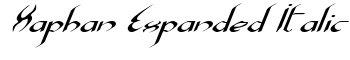 download Xaphan Expanded Italic font