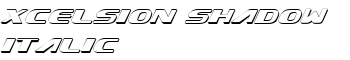 Xcelsion Shadow Italic font