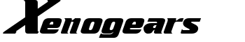 Xenogears font