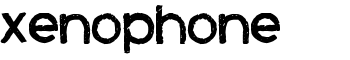 Xenophone font