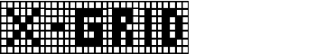 X-Grid font