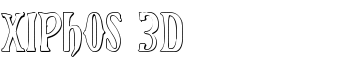 Xiphos 3D font
