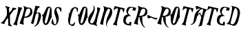 Xiphos Counter-Rotated font