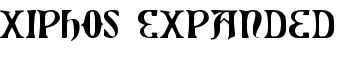 Xiphos Expanded font