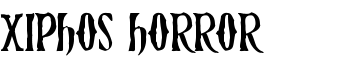 Xiphos Horror font