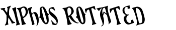 Xiphos Rotated font