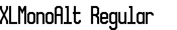 XLMonoAlt Regular font