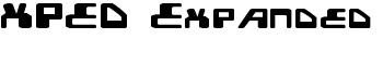 XPED Expanded font