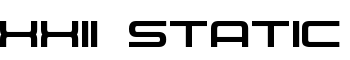 XXII STATIC font