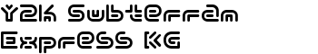 Y2k Subterran Express KG font