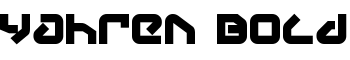 Yahren Bold font