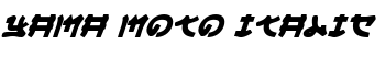 Yama Moto Italic font