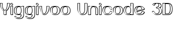 Yiggivoo Unicode 3D font