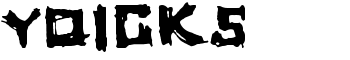 yoicks font