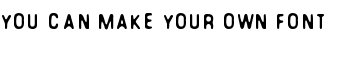 download You Can Make Your Own Font font