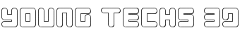 Young Techs 3D font