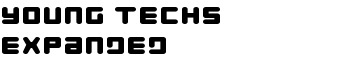 Young Techs Expanded font