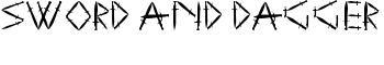 Sword and Dagger font