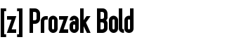 download [z] Prozak Bold font