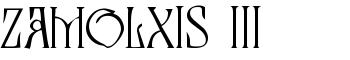 Zamolxis III font